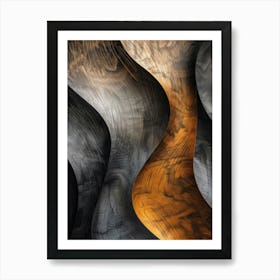 Abstract Wood Art Print