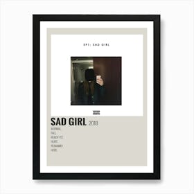 Sasha Sloan Sad Girl Poster Art Print