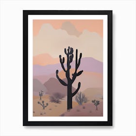 Chihuahuan Desert   North America (Mexico And United States), Contemporary Abstract Illustration 4 Art Print