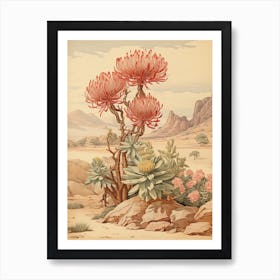 Japanese Spurge Victorian Style 3 Art Print