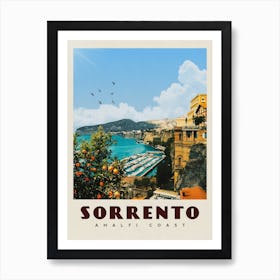 Sorrento Italy Travel Poster Art Print