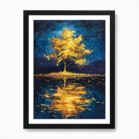 Golden Tree 1 Art Print