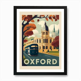 Oxford Vintage Travel Poster Art Print