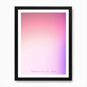 Gradient Purple And Pink Art Print