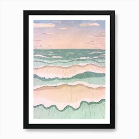 Day At The Beach 1 Art Print