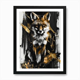 Fox Art 3 Art Print