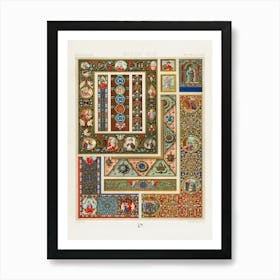 Middle Ages Pattern, Albert Racine 10 Art Print