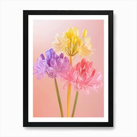 Dreamy Inflatable Flowers Agapanthus 4 Art Print