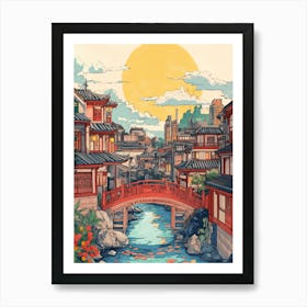 Asian City Art Print