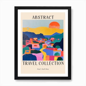 Abstract Travel Collection Poster Seoul South Korea 3 Art Print