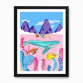 Swim Art Print