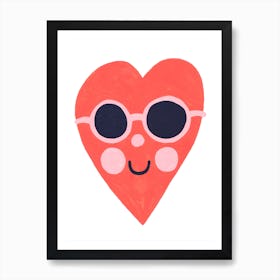 Cool Heart Art Print