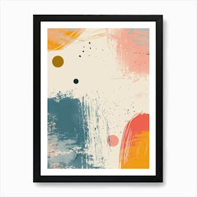 Twilight Prism Of Jet Age Echoes Mid Century Style Art Print