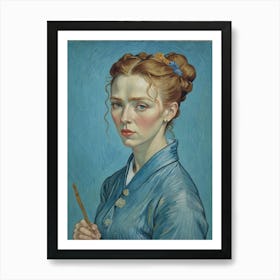 Portrait Of A Young Woman 3 Art Print