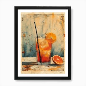 Orange Drink 6 Art Print