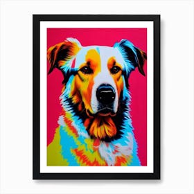 Great Pyrenees Andy Warhol Style Dog Art Print