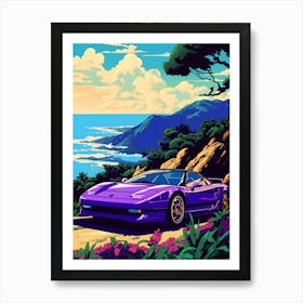 Honda Nsx Ghibli Style Art Print