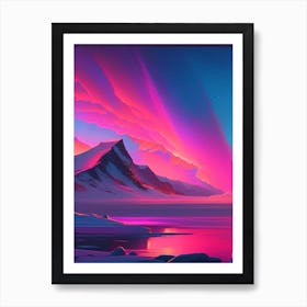 Northern Lights Dreamy Sunset Art Print