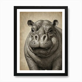 Hippo 15 Art Print