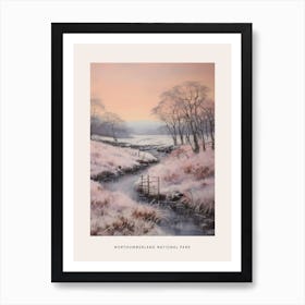 Dreamy Winter National Park Poster  Northumberland National Park United Kingdom 4 Art Print