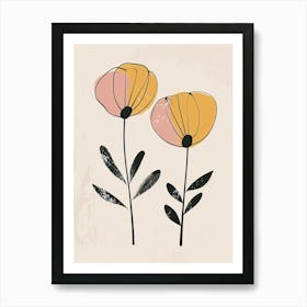 Colombo Flower Market Boho Minimalist Style Art Print