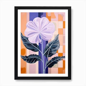 Lilac 2 Hilma Af Klint Inspired Pastel Flower Painting Art Print