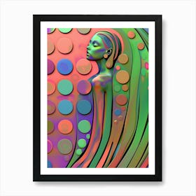 Abstract, circles, "Only Now" Art Print