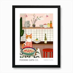 Foodie Cats Co Cat And Ramen In The Kitchen 3 Art Print