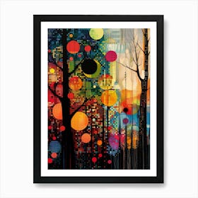 Abstract Tree Painting Art Print