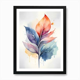 Watercolor Leaf 2 Art Print