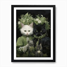 Two Cats Art Print