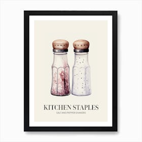 Kitchen Staples Salt And Pepper Shakers 1 Art Print