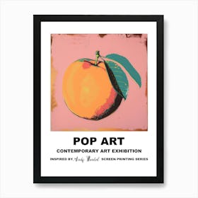 Poster Big Peach Pop Art 2 Art Print