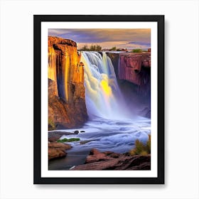 Shoshone Falls, United States Nat Viga Style (1) Art Print