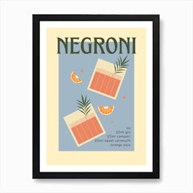Negroni Art Print