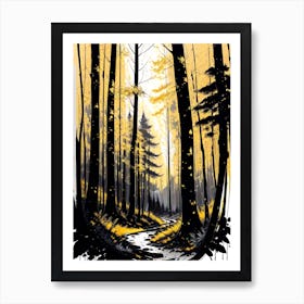 Forest Path 45 Art Print