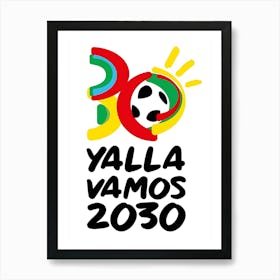 Logo For Yalla Vamos 2020 Art Print