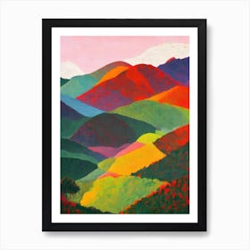 Salonga National Park 1 The Democratic Republic Of The Congo Abstract Colourful Art Print