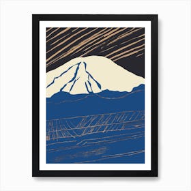 Mt Fuji impression 1 Art Print