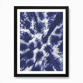 Blue Sky With Trees Art Print