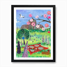 In The Garden Art Print