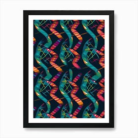 Dna Art Abstract Painting 6 Art Print