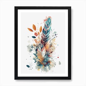 Bird feather fantasy Art Print