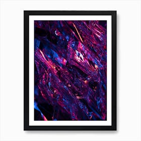 Abstract Purple Glass Art Print