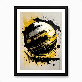 Abstract Splatter Painting Art Print