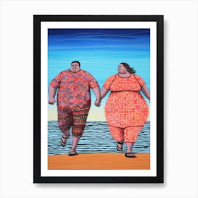 Body Positivity I Do Like To Be Beside The Seaside 3 Art Print