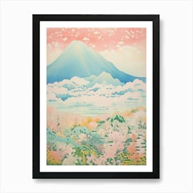 Mount Gassan In Yamagata, Japanese Landscape 4 Art Print