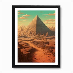 Pyramids Of Giza Highly Detailed Pixel Art Retro Ae 67494898 71cf 4a24 9515 5e476e8e7abc 1 Art Print