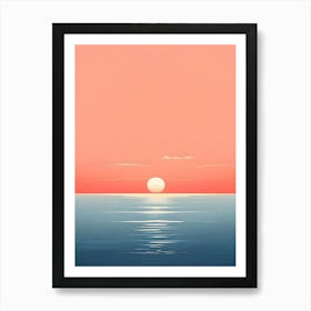 Sunset Over The Ocean 26 Art Print