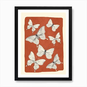 Flying Butterflies 2 Art Print